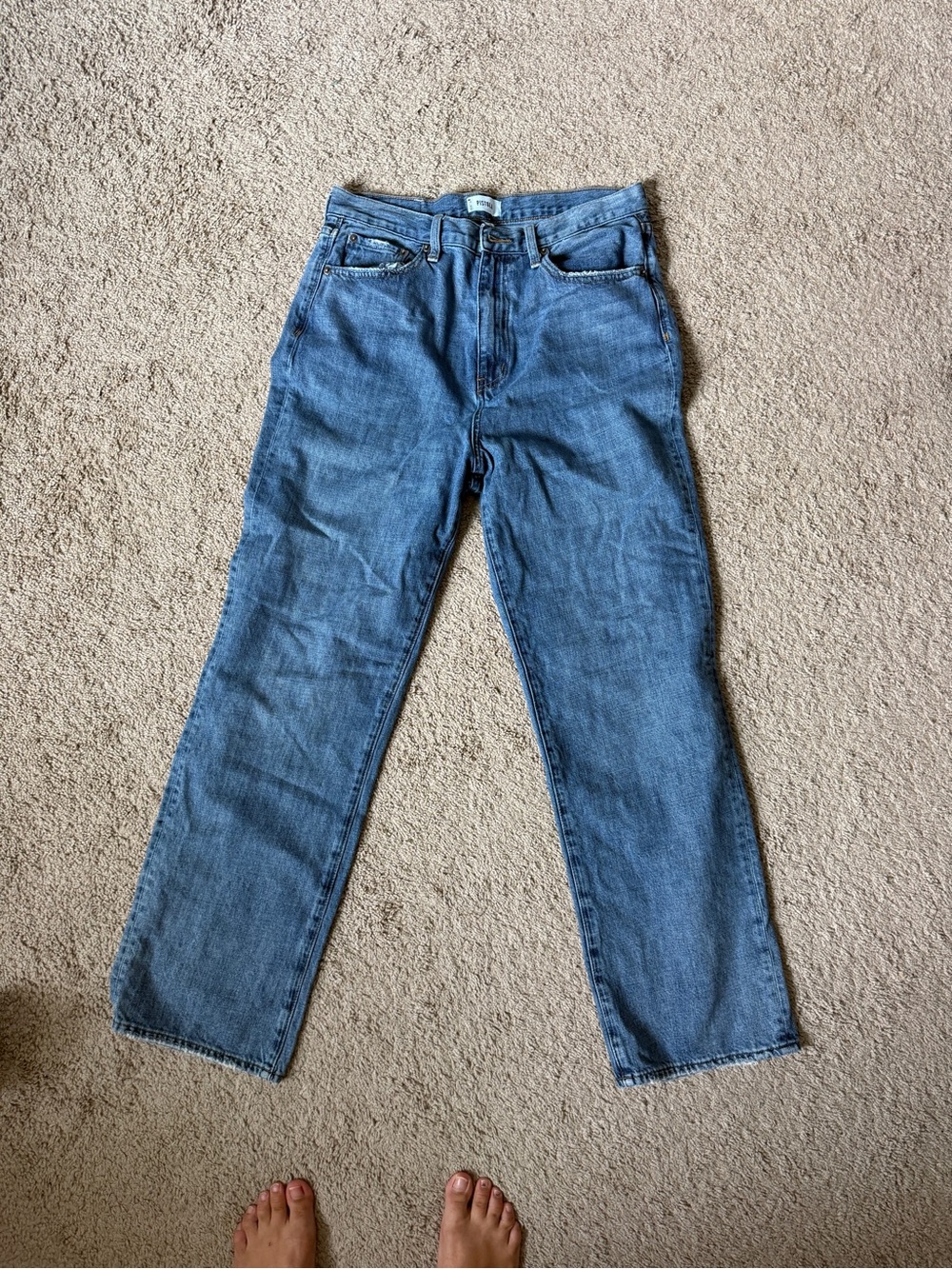 CASSIE SUPER HIGH RISE STRAIGHT JEAN - Pistola